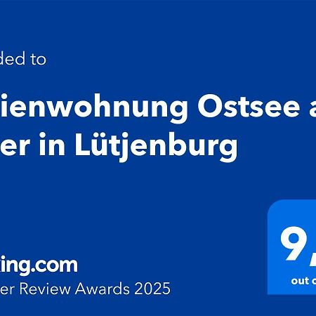 Ferienwohnung Ostsee Am Meer In Luetjenburg Bagian luar foto